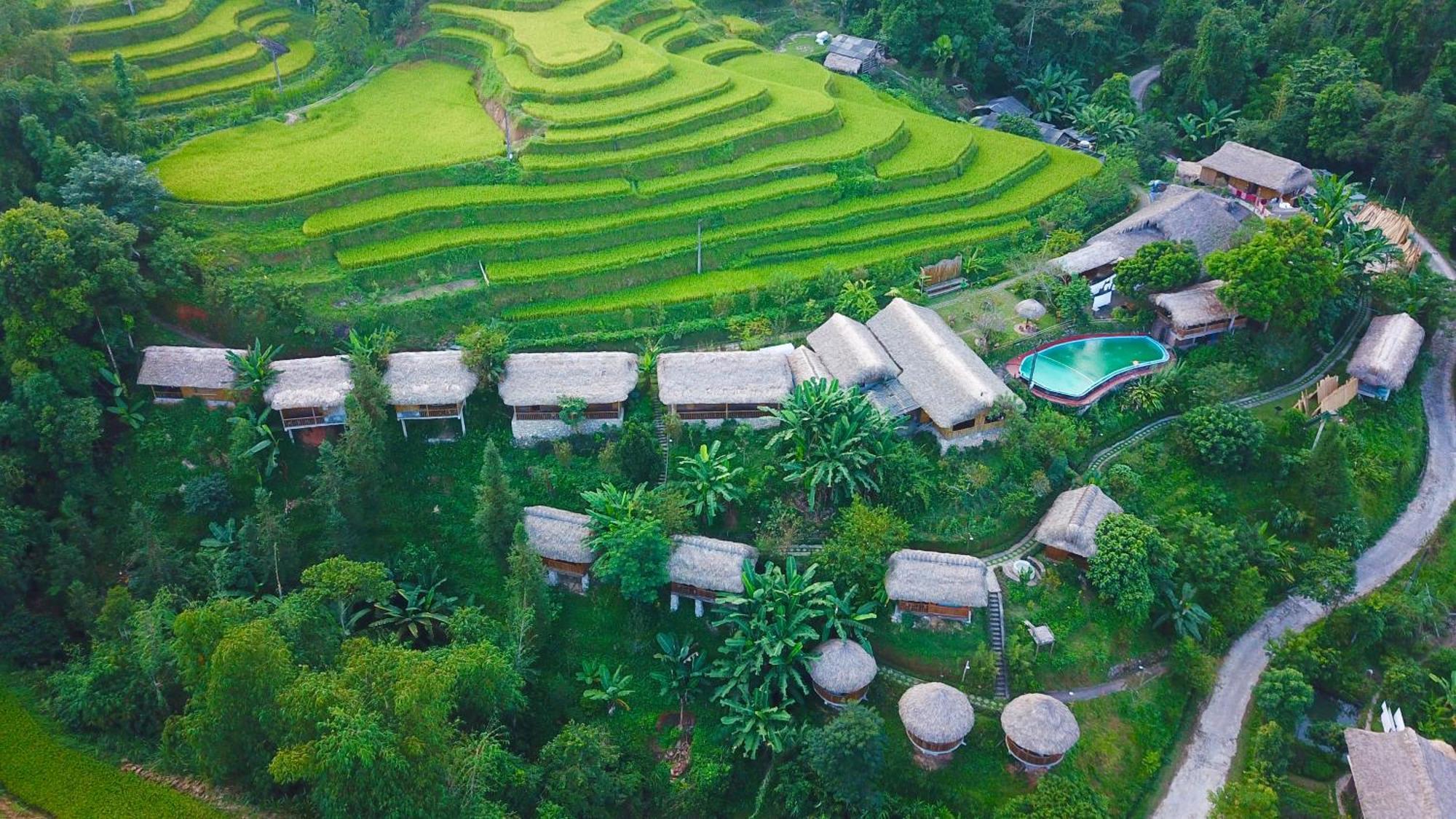 Bungalow Hoang Su Phi Hotel Exterior photo